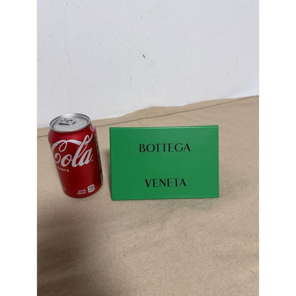 Bottega Veneta Green Counter Display Sign With Box Dust Bag Store Decor Boutique - Picture 2 of 7